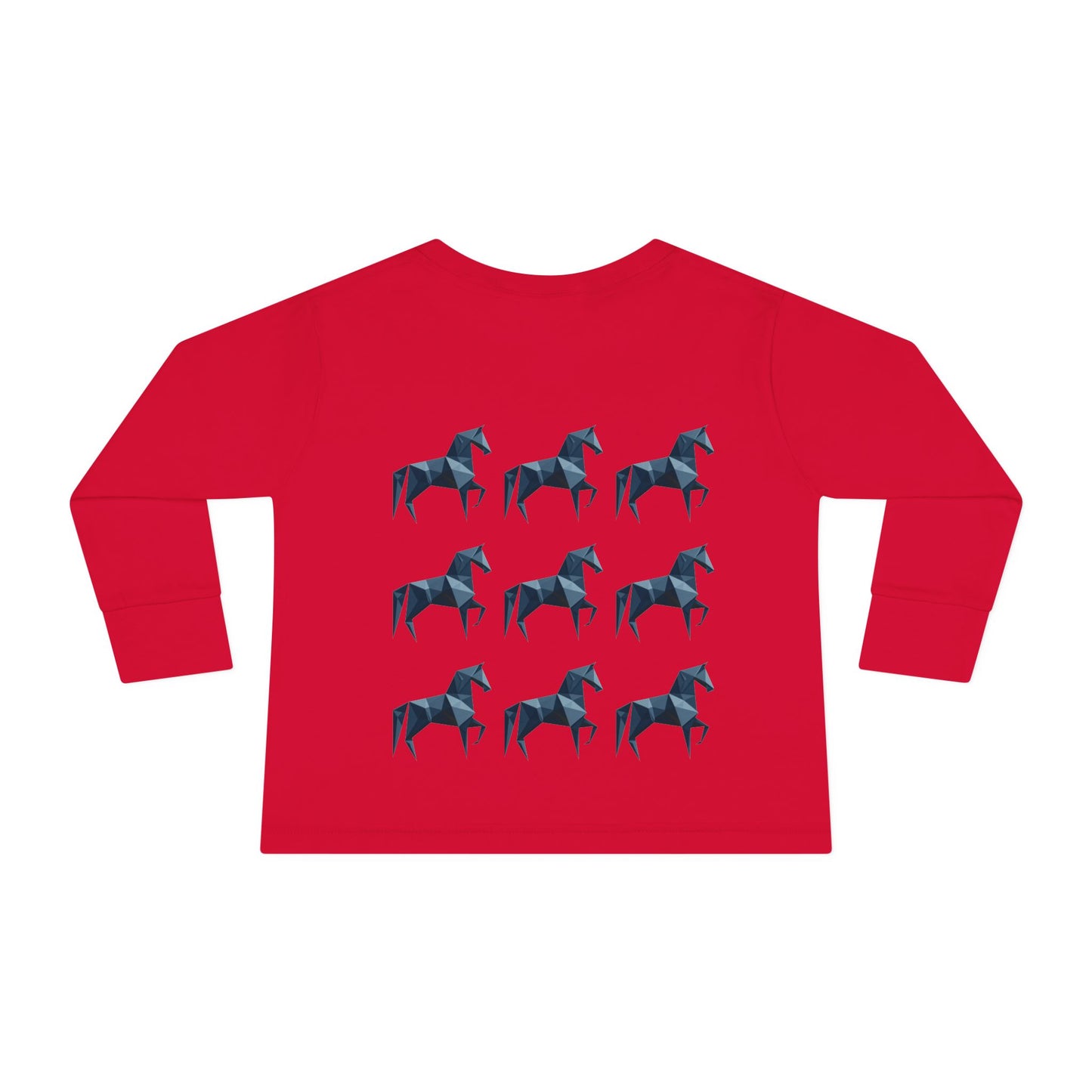 Horse Long Sleeve Toddler Tee (Lone Wolf)