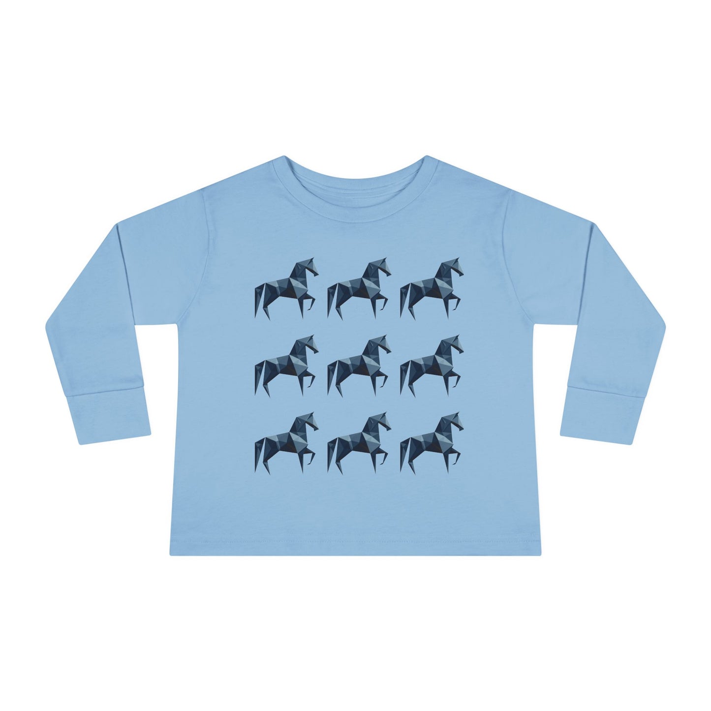 Horse Long Sleeve Toddler Tee (Lone Wolf)