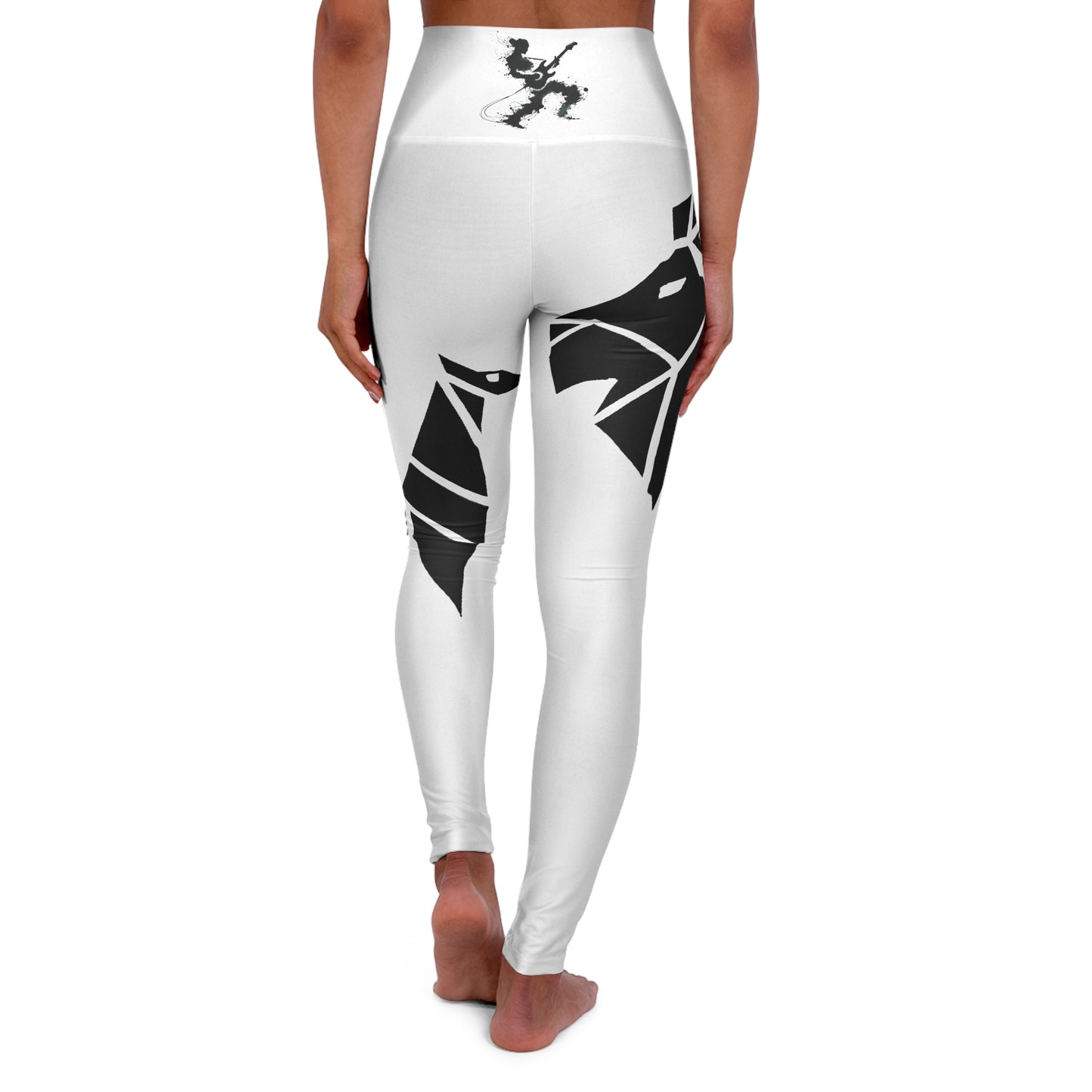 Yoga Leggings - Musician’s Origami Animal Collage Design