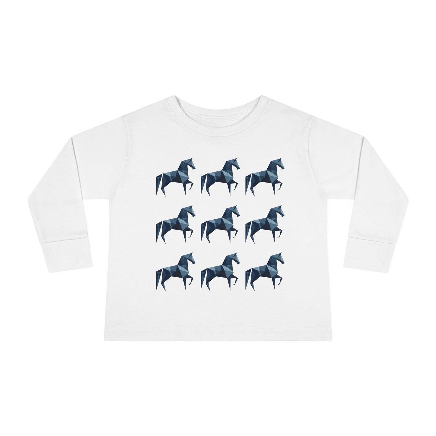 Horse Long Sleeve Toddler Tee (Lone Wolf)