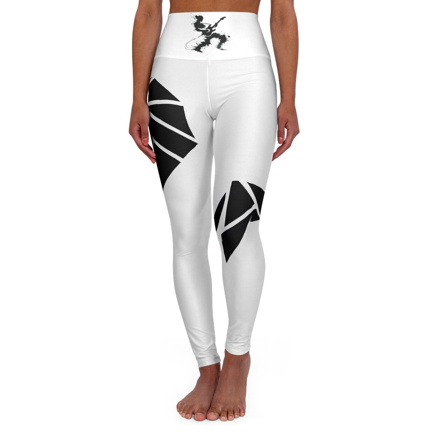 Yoga Leggings - Musician’s Origami Animal Collage Design