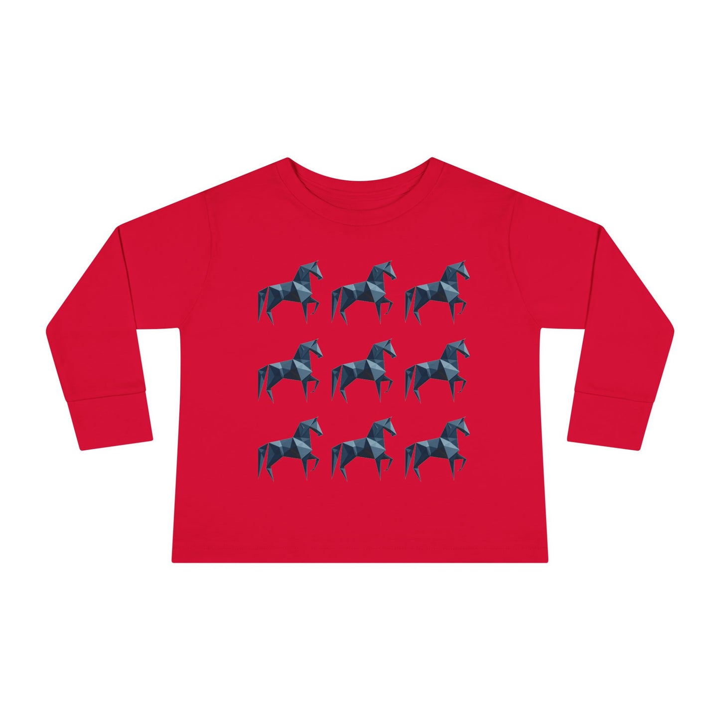 Horse Long Sleeve Toddler Tee (Lone Wolf)